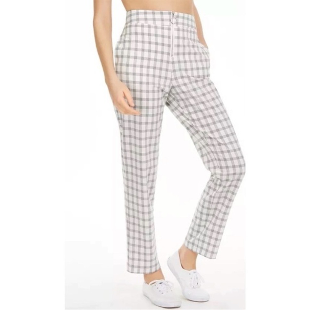 Danielle Bernstein for Macy’s Black and Ivory Plaid Women's Pants NWT Sz 16 $89